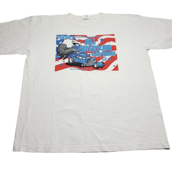 Vintage Hot Rod All American Classic Car Show XL T-shirt 1998 Michigan UAW GM - Picture 1 of 6